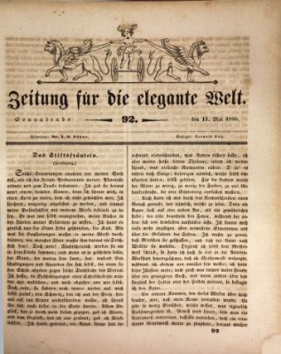 Zeitung für die elegante Welt Samstag 11. Mai 1839