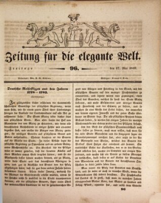 Zeitung für die elegante Welt Freitag 17. Mai 1839