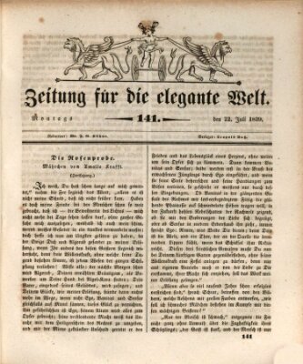 Zeitung für die elegante Welt Montag 22. Juli 1839