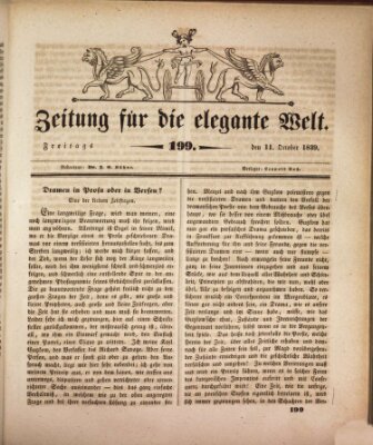 Zeitung für die elegante Welt Freitag 11. Oktober 1839