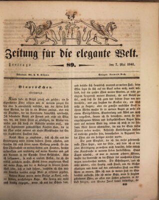 Zeitung für die elegante Welt Freitag 7. Mai 1841