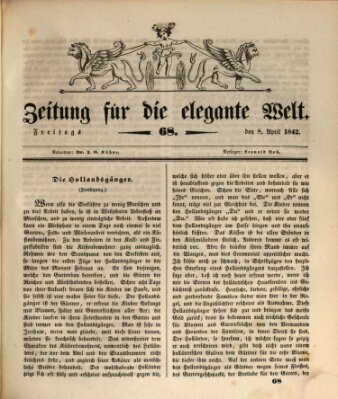 Zeitung für die elegante Welt Freitag 8. April 1842