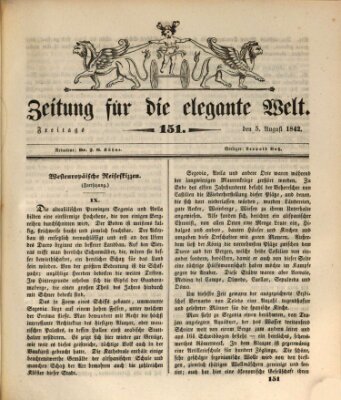 Zeitung für die elegante Welt Freitag 5. August 1842