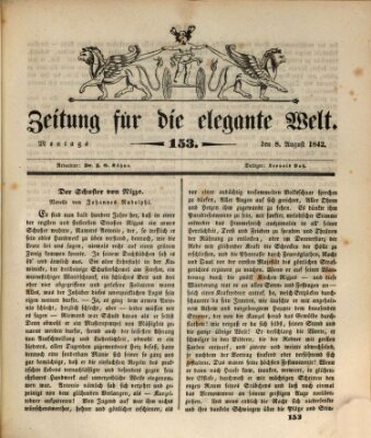Zeitung für die elegante Welt Montag 8. August 1842