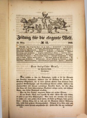 Zeitung für die elegante Welt Mittwoch 15. März 1843