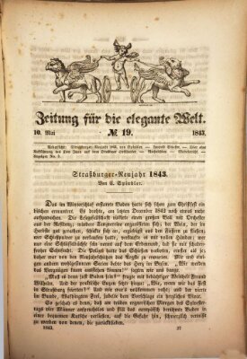 Zeitung für die elegante Welt Mittwoch 10. Mai 1843