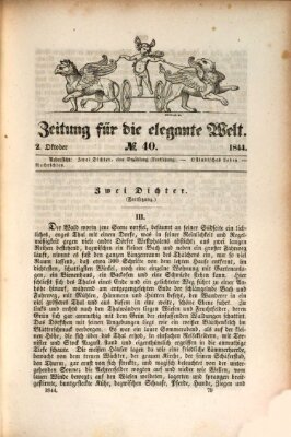 Zeitung für die elegante Welt Mittwoch 2. Oktober 1844