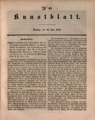 Morgenblatt für gebildete Leser (Morgenblatt für gebildete Stände) Dienstag 22. Juni 1841