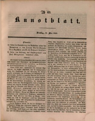 Morgenblatt für gebildete Leser (Morgenblatt für gebildete Stände) Dienstag 31. Mai 1842