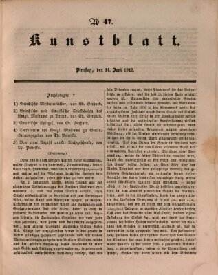 Morgenblatt für gebildete Leser (Morgenblatt für gebildete Stände) Dienstag 14. Juni 1842