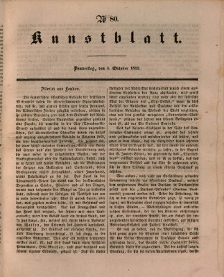 Morgenblatt für gebildete Leser (Morgenblatt für gebildete Stände) Donnerstag 6. Oktober 1842