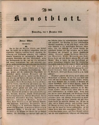 Morgenblatt für gebildete Leser (Morgenblatt für gebildete Stände) Donnerstag 1. Dezember 1842
