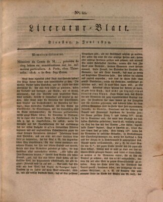 Morgenblatt für gebildete Stände Dienstag 9. Juni 1829
