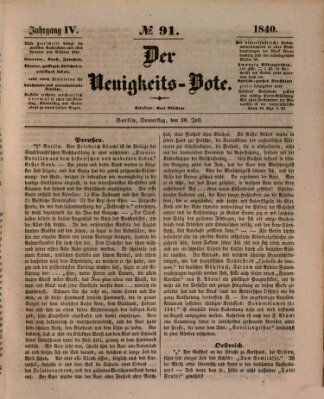 Der Neuigkeitsbote Donnerstag 30. Juli 1840