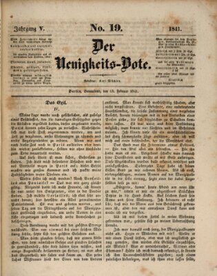 Der Neuigkeitsbote Samstag 13. Februar 1841