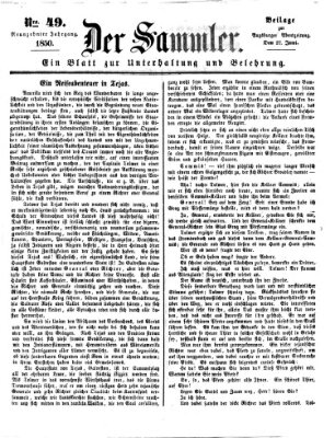 Der Sammler (Augsburger Abendzeitung) Donnerstag 27. Juni 1850