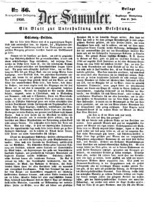 Der Sammler (Augsburger Abendzeitung) Samstag 27. Juli 1850