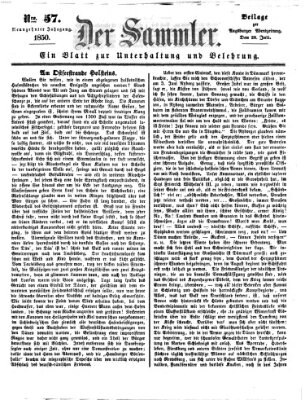 Der Sammler (Augsburger Abendzeitung) Sonntag 28. Juli 1850