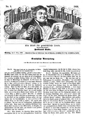Illustrirter Dorfbarbier Sonntag 2. März 1856