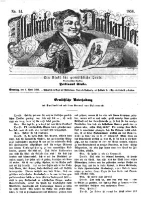 Illustrirter Dorfbarbier Sonntag 6. April 1856