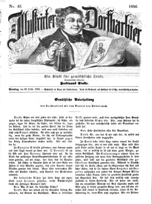 Illustrirter Dorfbarbier Sonntag 26. Oktober 1856