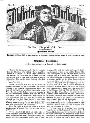 Illustrirter Dorfbarbier Sonntag 14. Februar 1858