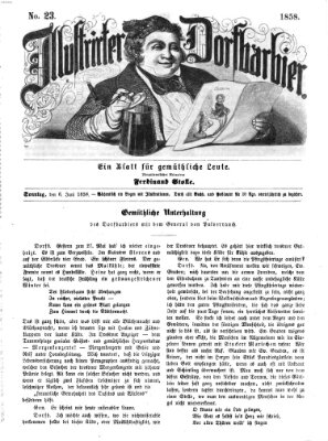 Illustrirter Dorfbarbier Sonntag 6. Juni 1858