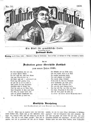 Illustrirter Dorfbarbier Sonntag 26. Dezember 1858