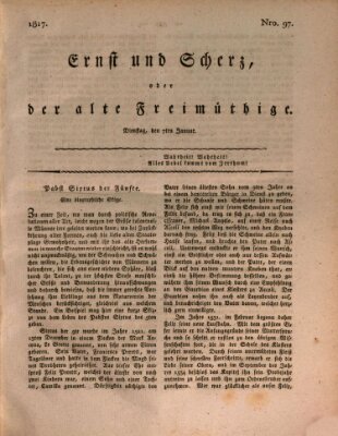 Ernst und Scherz oder Der alte Freimüthige Dienstag 7. Januar 1817