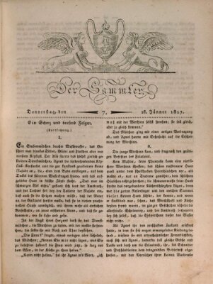Der Sammler Donnerstag 16. Januar 1817
