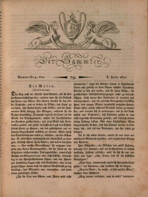 Der Sammler Donnerstag 3. Juli 1817