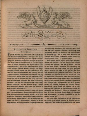 Der Sammler Samstag 8. November 1817
