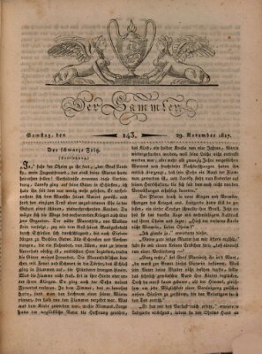 Der Sammler Samstag 29. November 1817