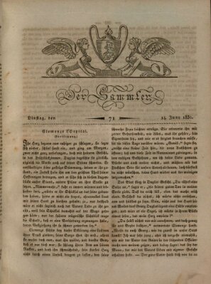 Der Sammler Dienstag 14. Juni 1831