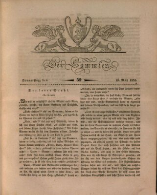 Der Sammler Donnerstag 16. Mai 1833