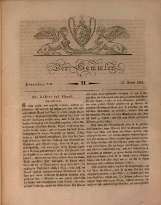 Der Sammler Donnerstag 13. Juni 1833
