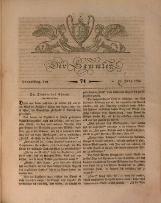 Der Sammler Donnerstag 20. Juni 1833