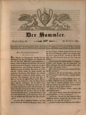 Der Sammler Donnerstag 23. Oktober 1834