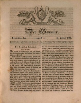 Der Sammler Donnerstag 21. Januar 1836
