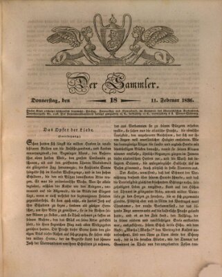 Der Sammler Donnerstag 11. Februar 1836