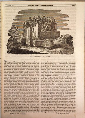 Semanario pintoresco español Sonntag 27. August 1837