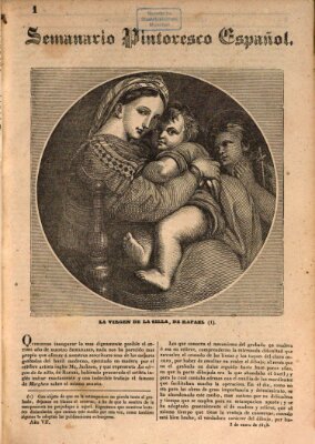 Semanario pintoresco español Sonntag 2. Januar 1842