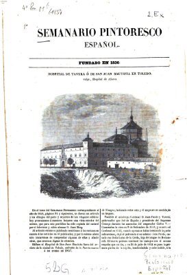 Semanario pintoresco español Sonntag 4. Januar 1857