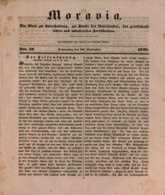 Moravia Donnerstag 20. September 1838