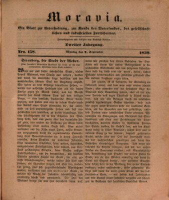 Moravia Montag 2. September 1839