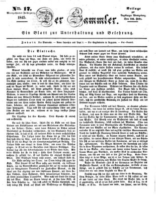 Der Sammler (Augsburger Abendzeitung) Mittwoch 26. Februar 1845