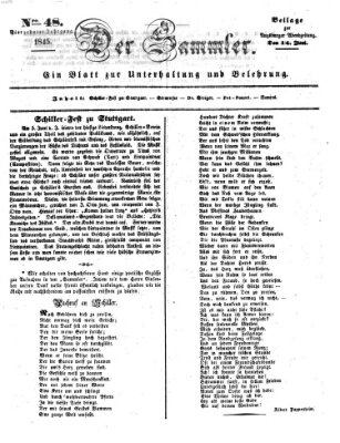 Der Sammler (Augsburger Abendzeitung) Samstag 14. Juni 1845