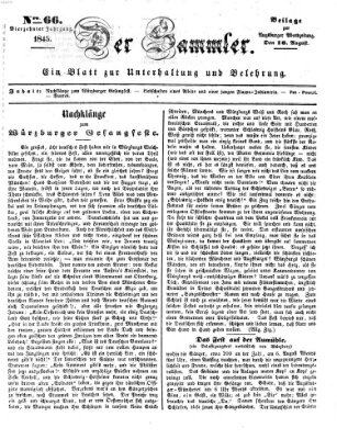 Der Sammler (Augsburger Abendzeitung) Samstag 16. August 1845