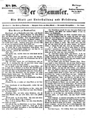 Der Sammler (Augsburger Abendzeitung) Mittwoch 8. April 1846