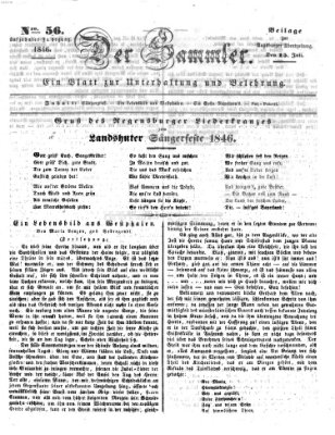 Der Sammler (Augsburger Abendzeitung) Mittwoch 15. Juli 1846
